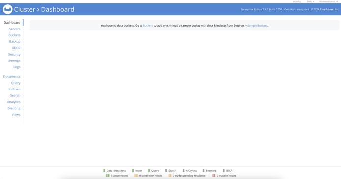 Couchbase Dashboard